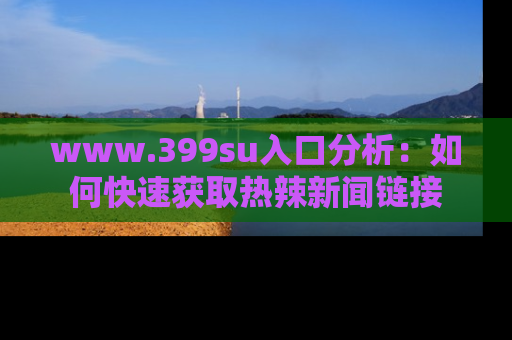 www.399su入口分析:如何快速获取热辣新闻链接