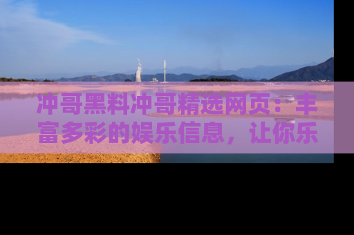 冲哥黑料冲哥精选网页：丰富多彩的娱乐信息，让你乐不停息
