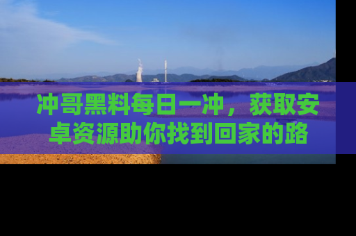 冲哥黑料每日一冲，获取安卓资源助你找到回家的路