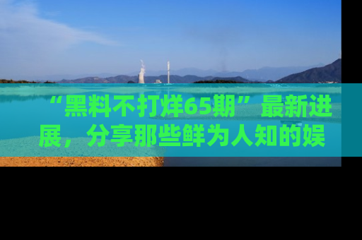 “黑料不打烊65期”最新进展，分享那些鲜为人知的娱乐八卦