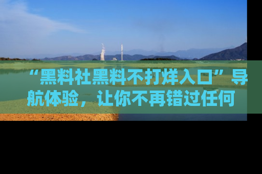 “黑料社黑料不打烊入口”导航体验，让你不再错过任何精彩黑料