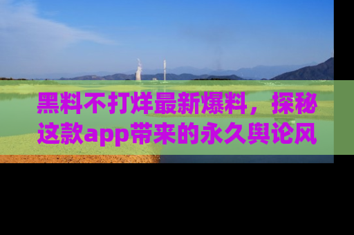 黑料不打烊最新爆料，探秘这款app带来的永久舆论风暴
