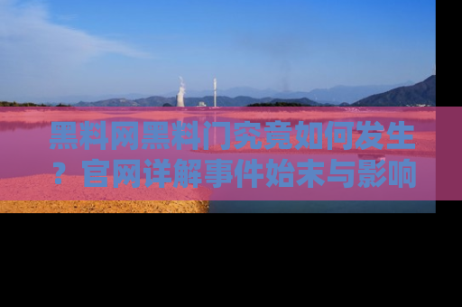黑料网黑料门究竟如何发生？官网详解事件始末与影响