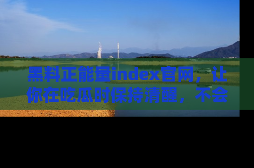 黑料正能量index官网，让你在吃瓜时保持清醒，不会轻易迷路