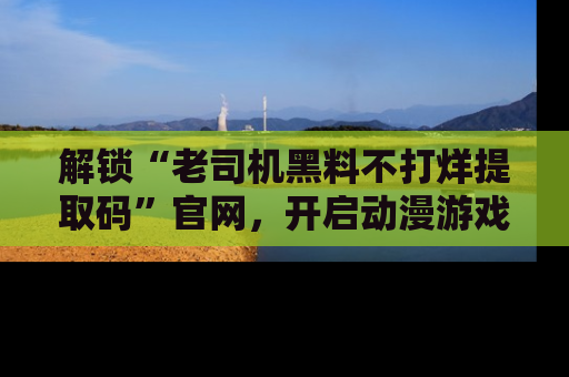 解锁“老司机黑料不打烊提取码”官网，开启动漫游戏的新次元之旅！
