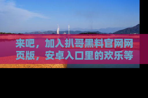 来吧，加入扒哥黑料官网网页版，安卓入口里的欢乐等着你！