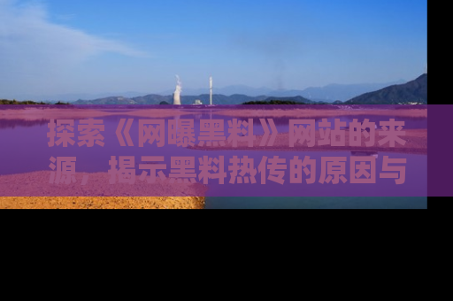 探索《网曝黑料》网站的来源，揭示黑料热传的原因与影响