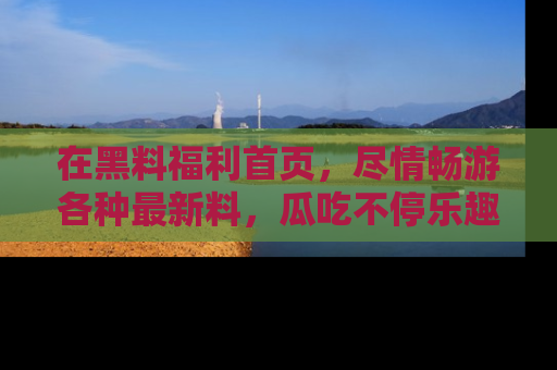 在黑料福利首页，尽情畅游各种最新料，瓜吃不停乐趣无穷！